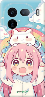 Силиконовый чехол Девочка аниме радуга для Vivo IQOO 12 PRO - 6304u-3420 изображение 