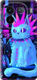 Силиконовый чехол Кот панк для Vivo IQOO 12 PRO - 6311u-3420 изображение 