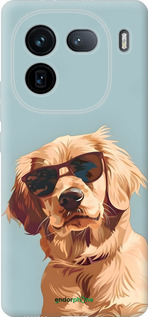 Силиконовый чехол Пес в очках для Vivo IQOO 12 PRO - 6381u-3420 изображение 