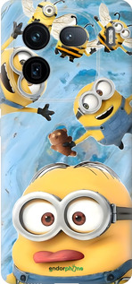 Силиконовый чехол Миньоны для Vivo IQOO 12 PRO - 6386u-3420 изображение 