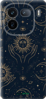 Силиконовый чехол Celestial Harmony: Sun & Moon Gold Mystic Pattern для Vivo IQOO 12 PRO - 6778u-3420 изображение 