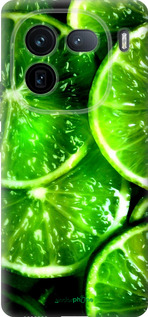 Силиконовый чехол Зелёные дольки лимона для Vivo IQOO 12 PRO - 852u-3420 изображение 