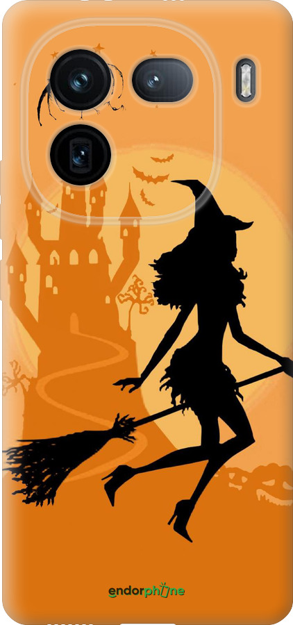 Силиконовый чехол Ведьма на метле для Vivo IQOO 12 PRO - 1184u-3420 изображение 