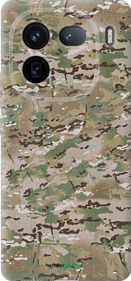 Силиконовый чехол Камуфляж v5 для Vivo IQOO 12 PRO - 1201u-3420 изображение 