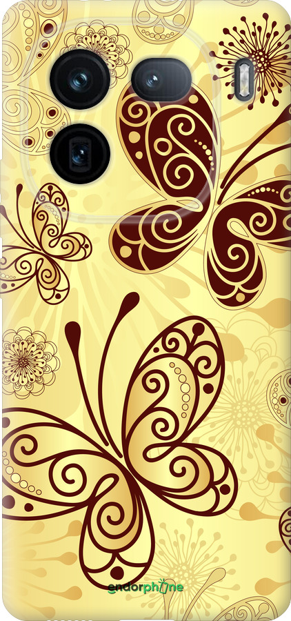 Силиконовый чехол Красивые бабочки для Vivo IQOO 12 PRO - 4170u-3420 изображение 