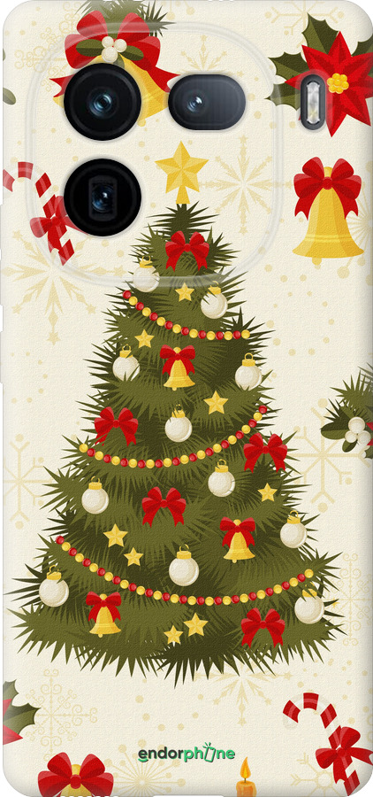 Силиконовый чехол Новогодняя елка для Vivo IQOO 12 PRO - 4198u-3420 изображение 