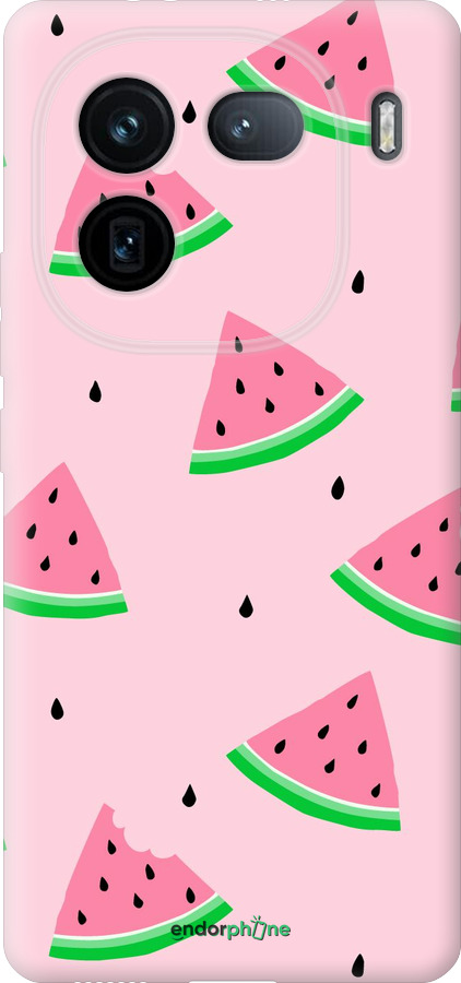 Силиконовый чехол Розовый арбуз для Vivo IQOO 12 PRO - 4314u-3420 изображение 