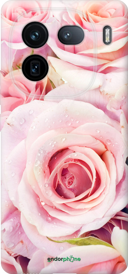 Силіконовий чехол Троянди для Vivo IQOO 12 PRO - 525u-3420 изображение 