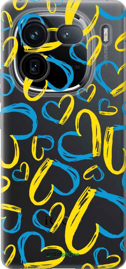 Силіконовий чехол Серця UA  для Vivo IQOO 12 PRO - 5292u-3420 изображение 