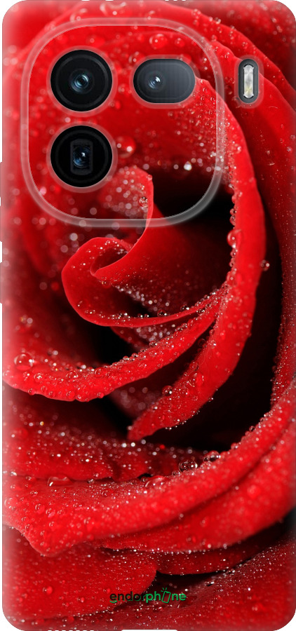 Силиконовый чехол Красная роза для Vivo IQOO 12 PRO - 529u-3420 изображение 