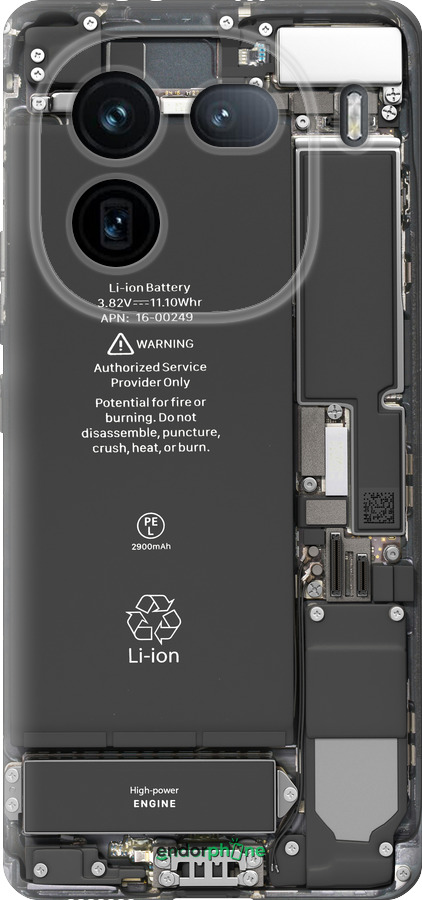 Силиконовый чехол Детали смартфона для Vivo IQOO 12 PRO - 5487u-3420 изображение 