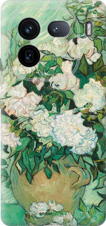 Силиконовый чехол Винсент Ван Гог. Ваза с розами для Vivo IQOO 12 PRO - 5543u-3420 изображение 