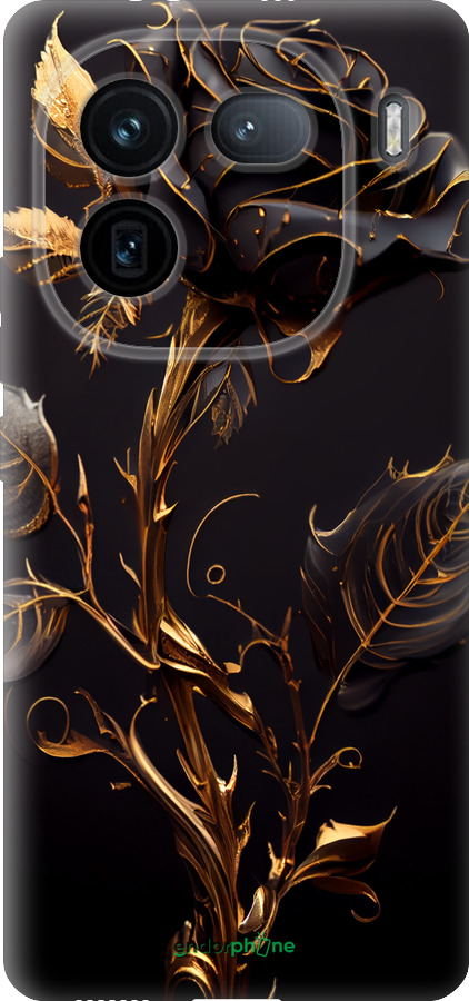 Силіконовий чехол Троянда 3 для Vivo IQOO 12 PRO - 5552u-3420 изображение 