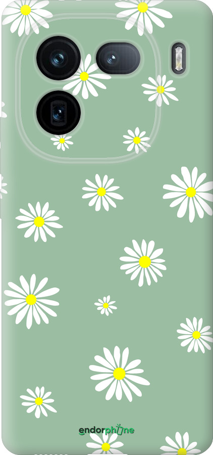 Силиконовый чехол Ромашки v4 для Vivo IQOO 12 PRO - 5603u-3420 изображение 