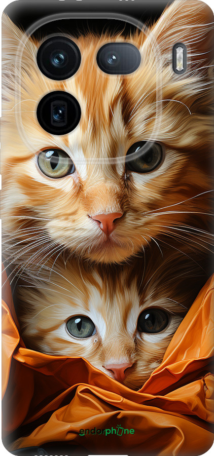 Силиконовый чехол Котики 2 для Vivo IQOO 12 PRO - 5664u-3420 изображение 