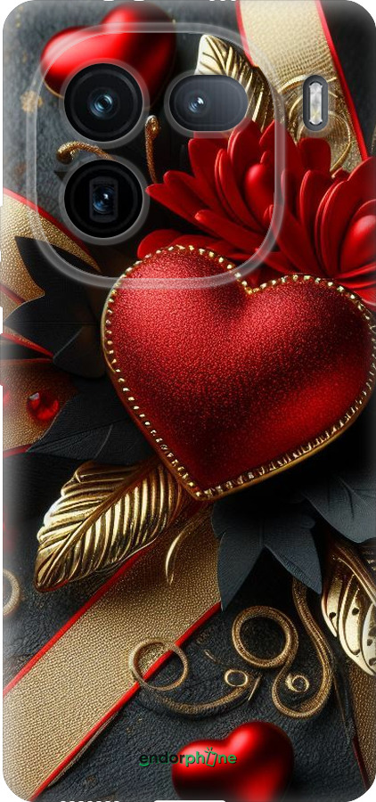 Силиконовый чехол Сердечки v2 для Vivo IQOO 12 PRO - 5832u-3420 изображение 