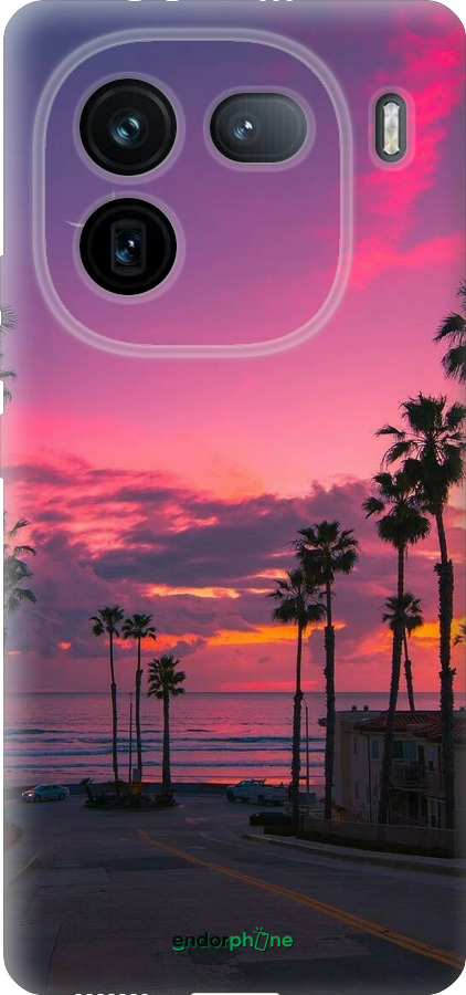 Силиконовый чехол Пальмы для Vivo IQOO 12 PRO - 5873u-3420 изображение 