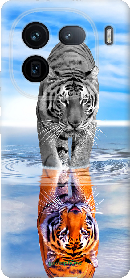 Силиконовый чехол Тигр для Vivo IQOO 12 PRO - 6016u-3420 изображение 