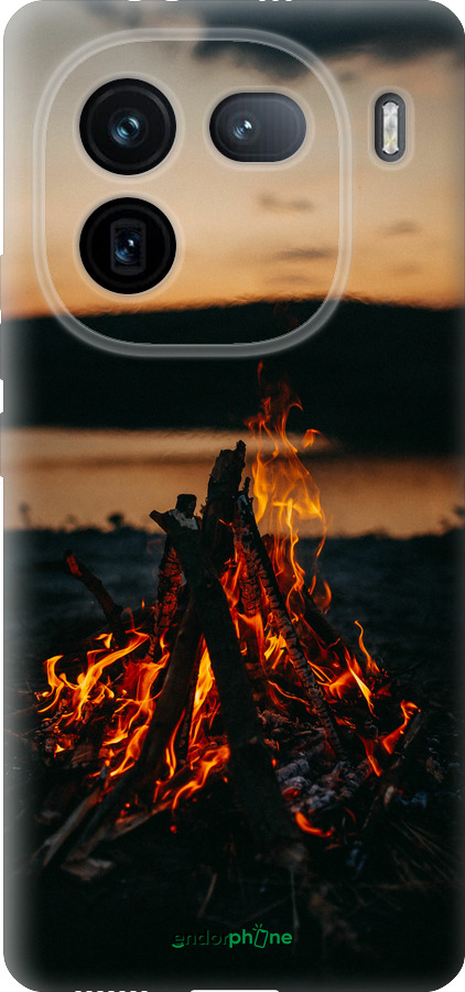 Силиконовый чехол Огонь для Vivo IQOO 12 PRO - 6021u-3420 изображение 