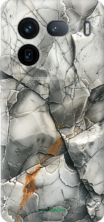 Силиконовый чехол Серый мрамор для Vivo IQOO 12 PRO - 6041u-3420 изображение 