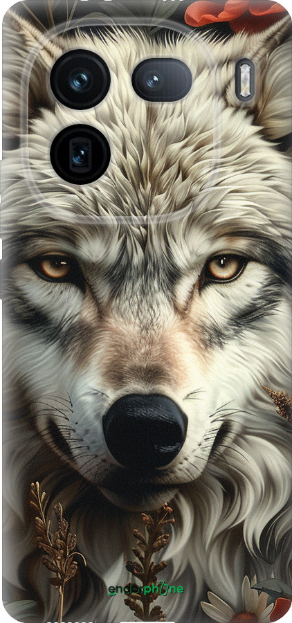 Силиконовый чехол Волчий взгляд для Vivo IQOO 12 PRO - 6066u-3420 изображение 