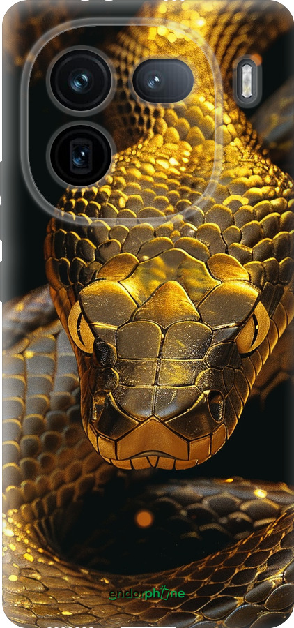 Силиконовый чехол Golden snake для Vivo IQOO 12 PRO - 6072u-3420 изображение 