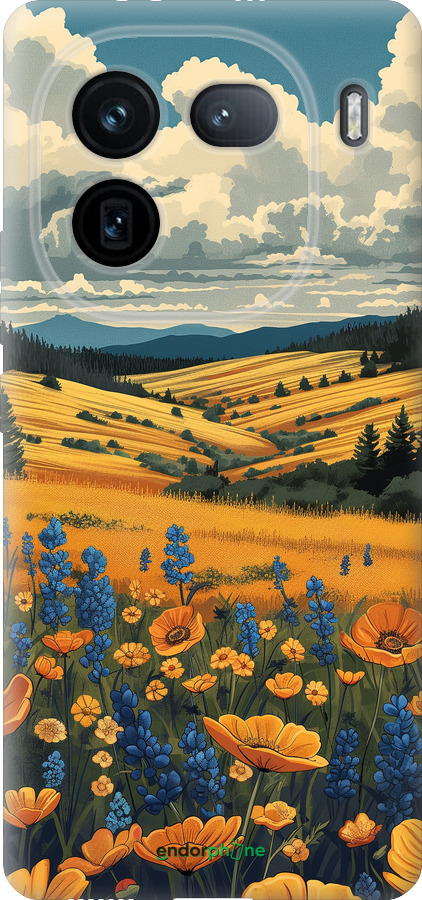 Силиконовый чехол Украинское поле для Vivo IQOO 12 PRO - 6082u-3420 изображение 