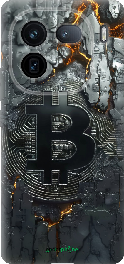Силиконовый чехол Раскаленный биткойн для Vivo IQOO 12 PRO - 6091u-3420 изображение 
