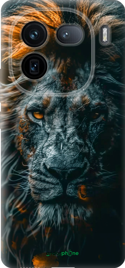 Силиконовый чехол Лев в сумерках для Vivo IQOO 12 PRO - 6154u-3420 изображение 