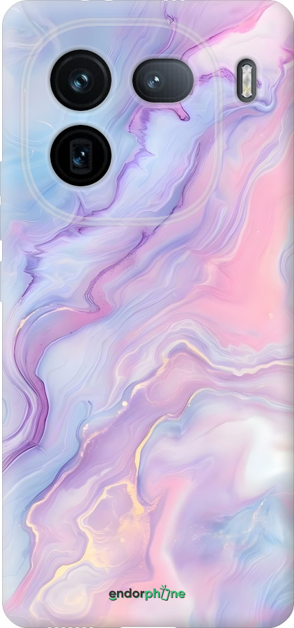 Силиконовый чехол Нежный мрамор для Vivo IQOO 12 PRO - 6310u-3420 изображение 