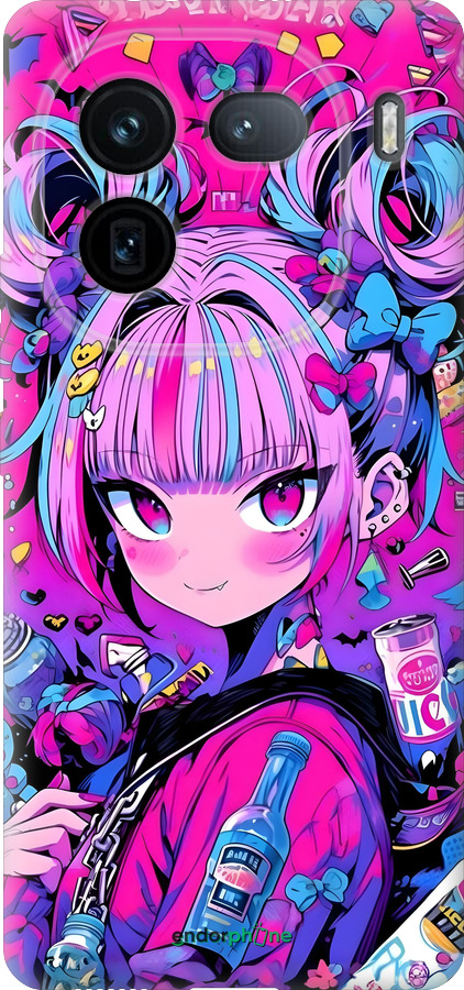 Силиконовый чехол Аниме милаха для Vivo IQOO 12 PRO - 6314u-3420 изображение 