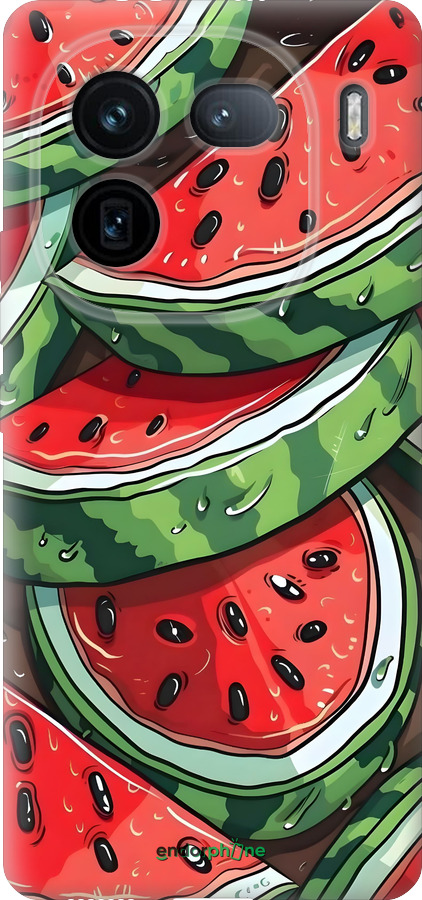 Силиконовый чехол Арбуз для Vivo IQOO 12 PRO - 6315u-3420 изображение 