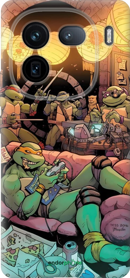 Силиконовый чехол Черепашки нинзя для Vivo IQOO 12 PRO - 6346u-3420 изображение 
