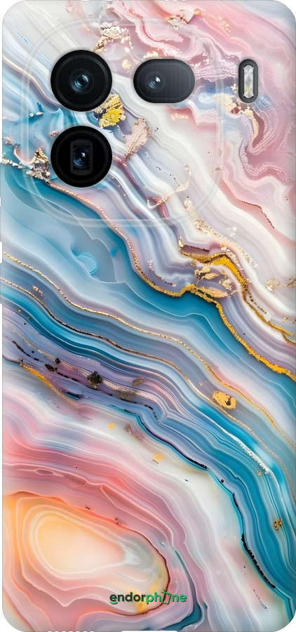 Силиконовый чехол Мрамор красивый для Vivo IQOO 12 PRO - 6376u-3420 изображение 