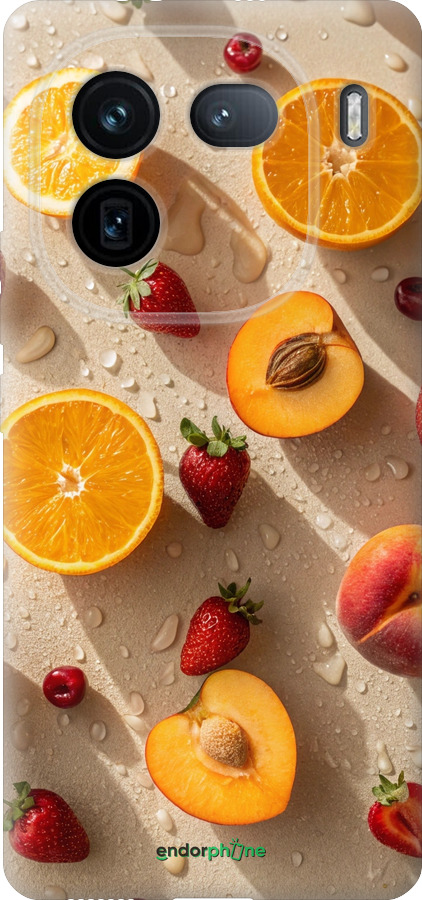 Силиконовый чехол Фрукты 3 для Vivo IQOO 12 PRO - 6703u-3420 изображение 
