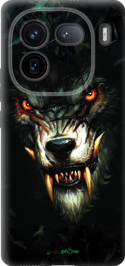 Силиконовый чехол Дьявольский волк для Vivo IQOO 12 PRO - 833u-3420 изображение 
