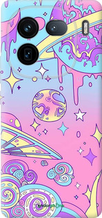 Силиконовый чехол Розовая галактика для Vivo iQOO 12 - 4146u-3433 изображение 