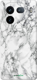 Силиконовый чехол Мрамор белый для Vivo iQOO 12 - 4480u-3433 изображение 