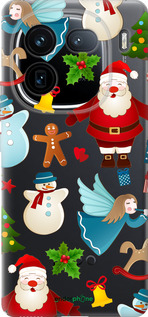 Силиконовый чехол Новогодний 1 для Vivo iQOO 12 - 4614u-3433 изображение 
