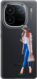 Силиконовый чехол Девушка 1 для Vivo iQOO 12 - 4751u-3433 изображение 