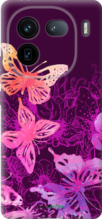 Силиконовый чехол Бабочки v2 для Vivo iQOO 12 - 5475u-3433 изображение 