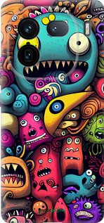 Силіконовий чехол Смішні монстри для Vivo iQOO 12 - 5549u-3433 изображение 