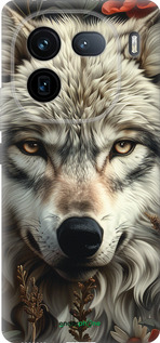 Силиконовый чехол Волчий взгляд для Vivo iQOO 12 - 6066u-3433 изображение 