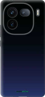 Силіконовий чехол Градієнт у темно-синьому стилі для Vivo iQOO 12 - 6542u-3433 изображение 