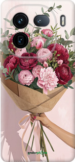 Силиконовый чехол Пионы 1 для Vivo iQOO 12 - 6705u-3433 изображение 