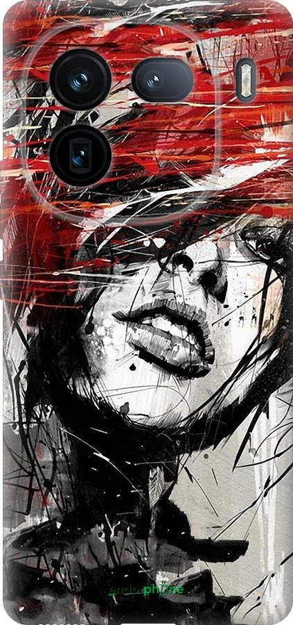 Силиконовый чехол Лицо девушки для Vivo iQOO 12 - 1162u-3433 изображение 