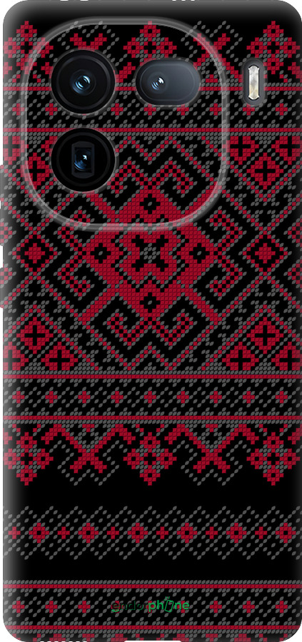 Силиконовый чехол Вышиванка 52 для Vivo iQOO 12 - 1763u-3433 изображение 