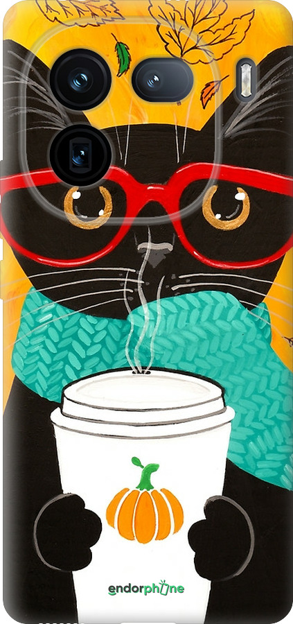 Силиконовый чехол Осенний кот для Vivo iQOO 12 - 4026u-3433 изображение 