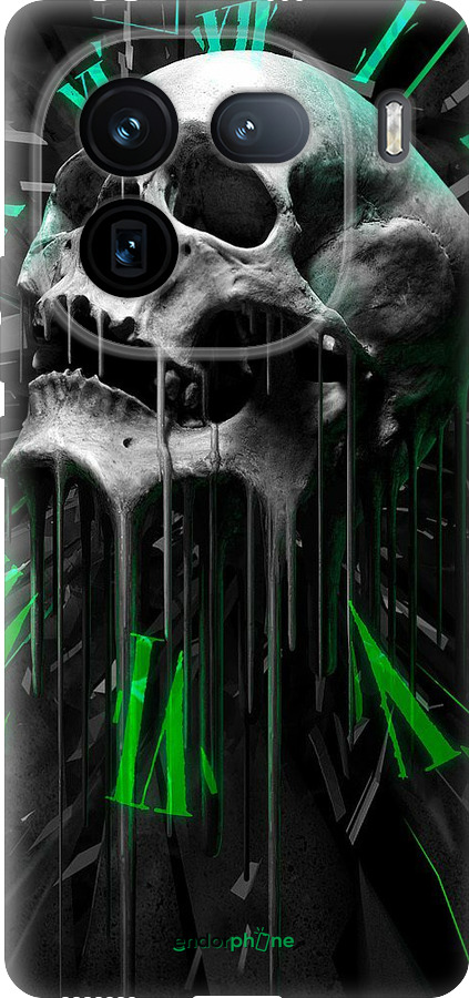 Силиконовый чехол Череп-часы для Vivo iQOO 12 - 4100u-3433 изображение 