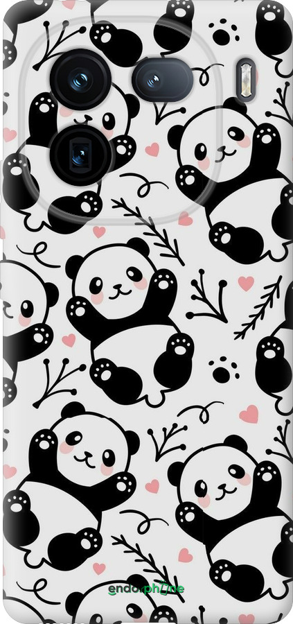 Силиконовый чехол Панды для Vivo iQOO 12 - 4318u-3433 изображение 